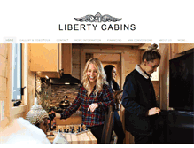 Tablet Screenshot of libertycabins.com